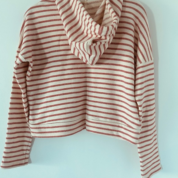 Forever 21 striped cropped with hoodie. Excellent condition. - Picture 4 of 4